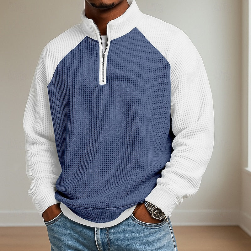 Lincoln | Tekstureret Quarter-Zip Pullover