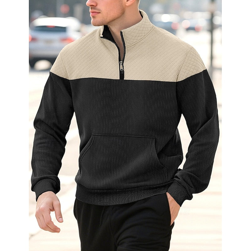 Braxton | Tekstureret Quarter-Zip Sweatshirt