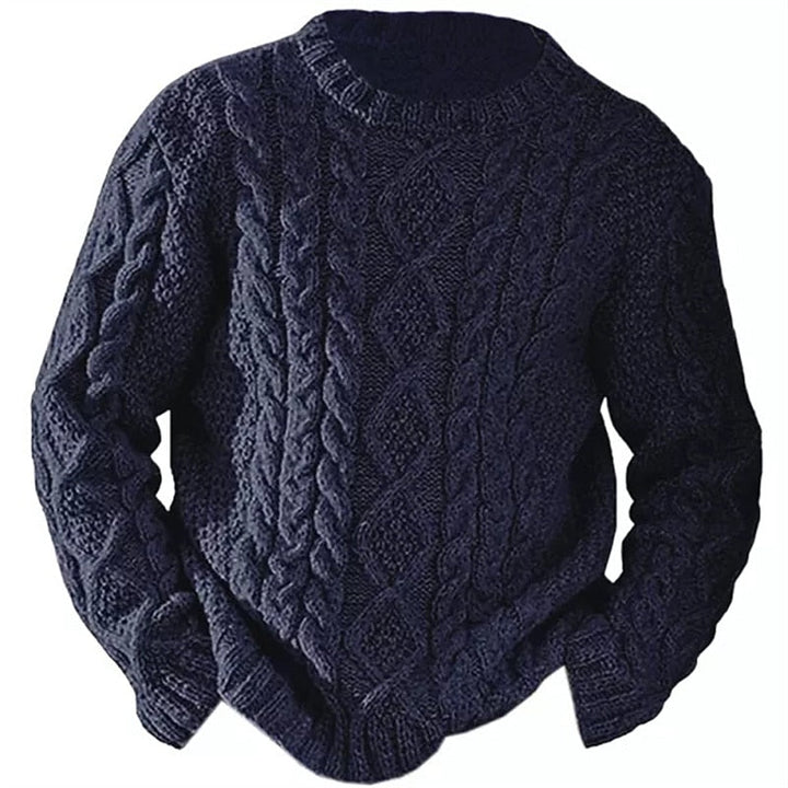 Ellis | Kabelstrikket Crew Neck Sweater