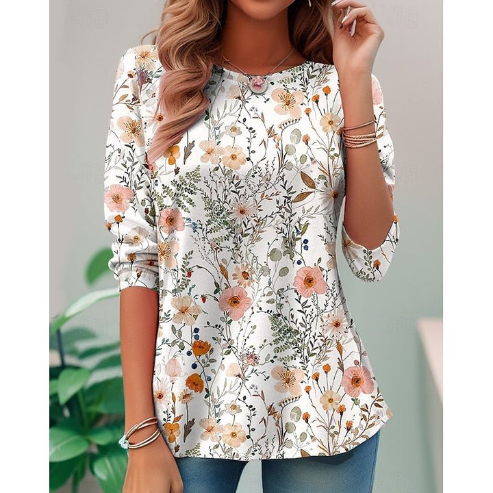 Miriam | Blomstret Langærmet Top