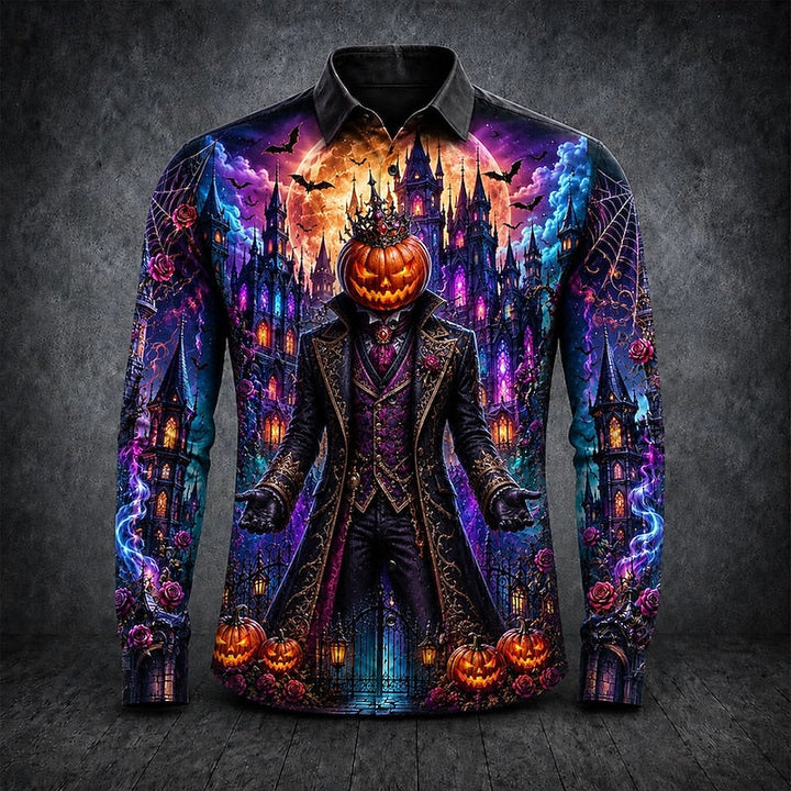 Thatcher | Halloween Gotisk Print Langærmet Skjorte