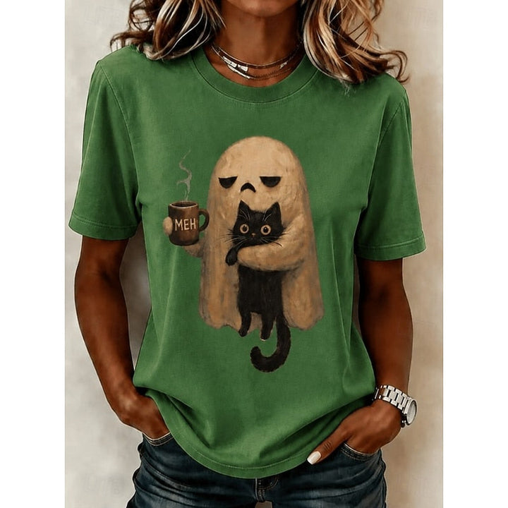Phoebe | Spøgelseskat Halloween T-shirt