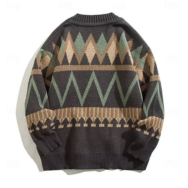 Marcus | Mønstret Knappet Cardigan