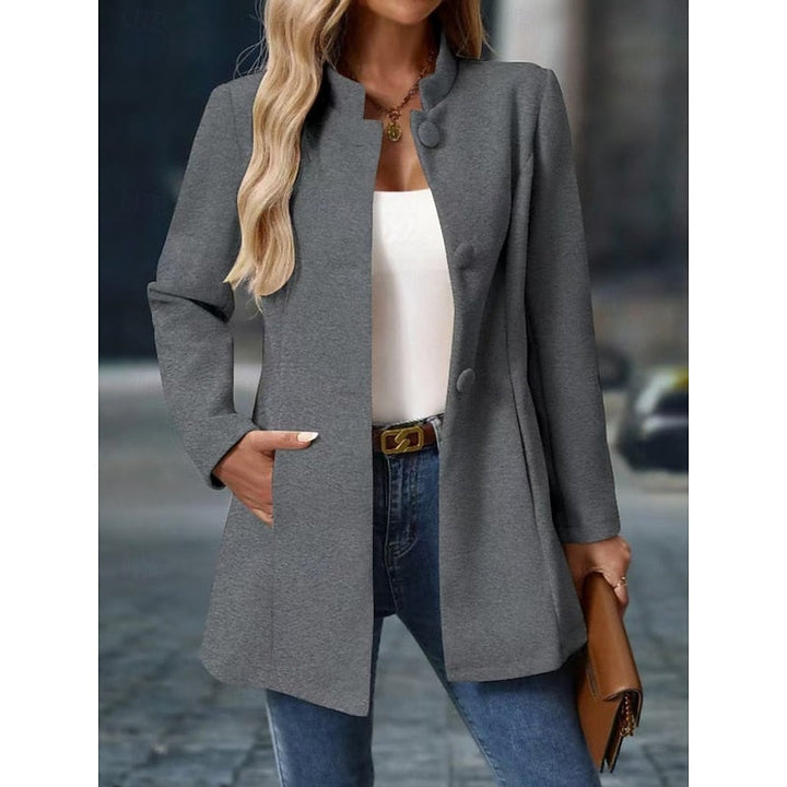 Fiona | Elegant Stå-Krave Frakke