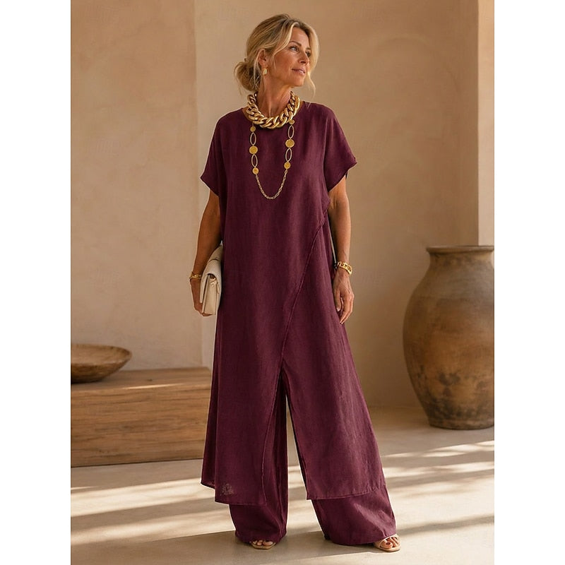 Regina | Afslappet Wrap-Front To-Piece Sæt