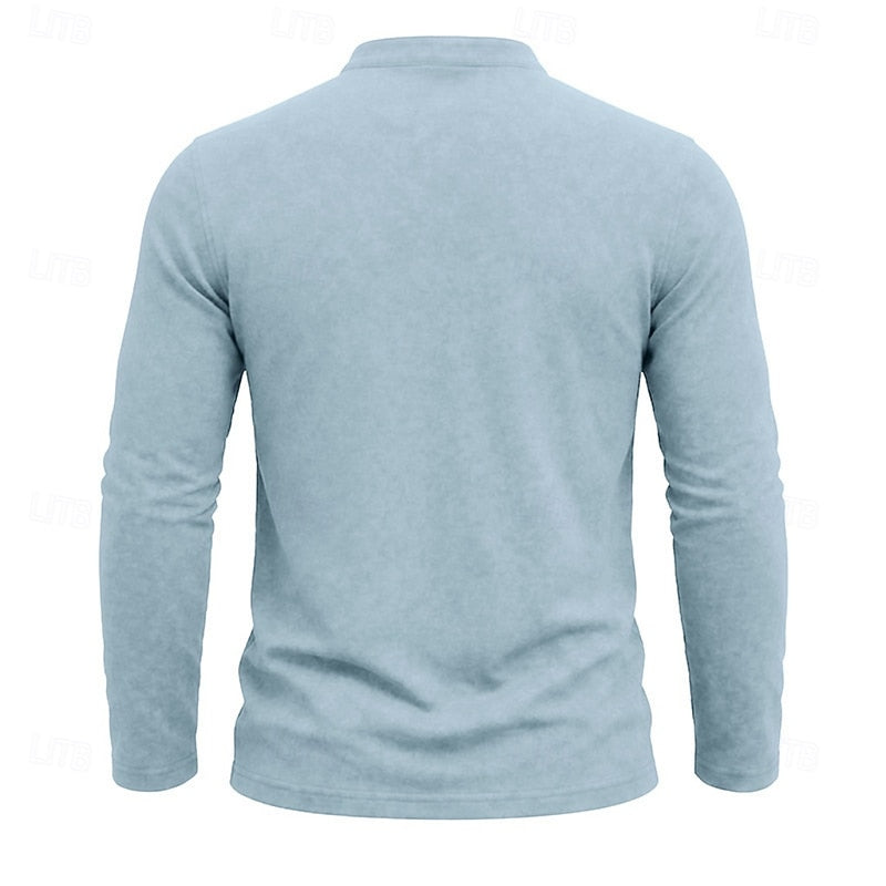 Weston | Klassisk Henley Langærmet Skjorte