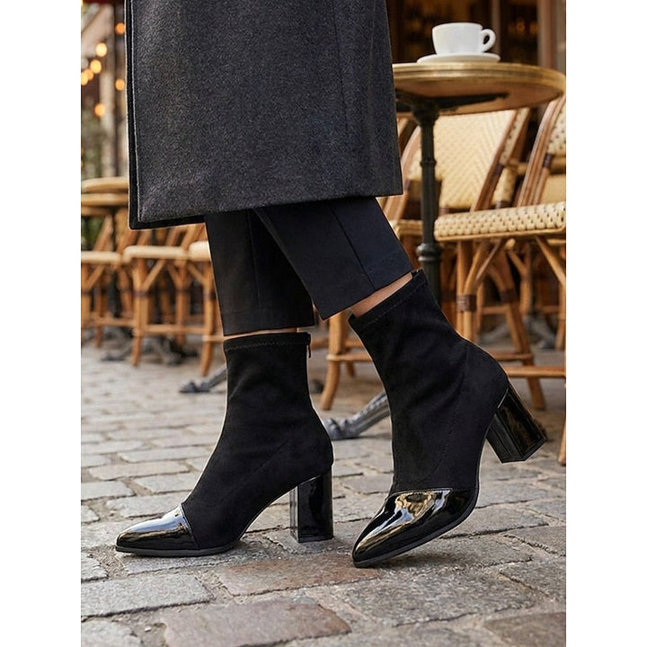 Beatrix | Cap-Toe Chunky Heel Ankelstøvler