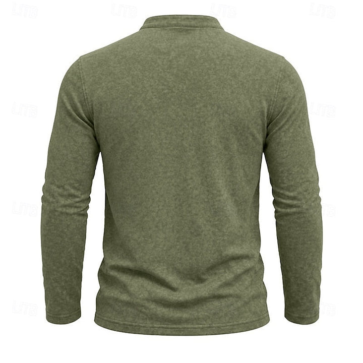 Weston | Klassisk Henley Langærmet Skjorte